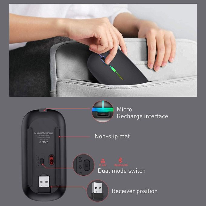 HP W10 Rechargeable BT Wireless Mouse