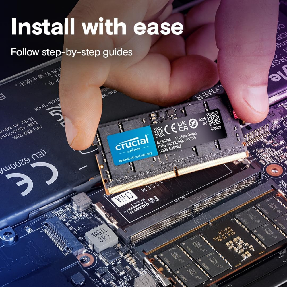 Crucial/Transcend/Lexar/Samsung/Kingston Laptop Ram 32GB|16gb|8GB|4GB