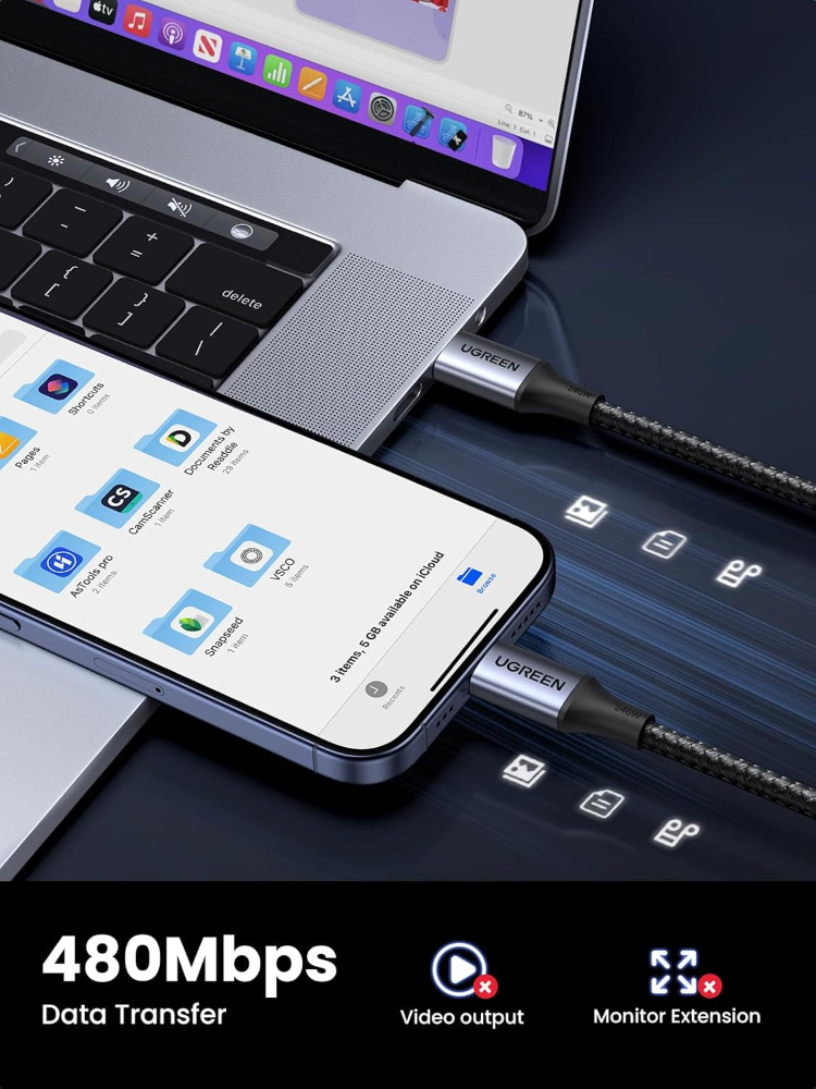 UGREEN 240W USB C to USB C Cable, Fast Charging USB C Cable