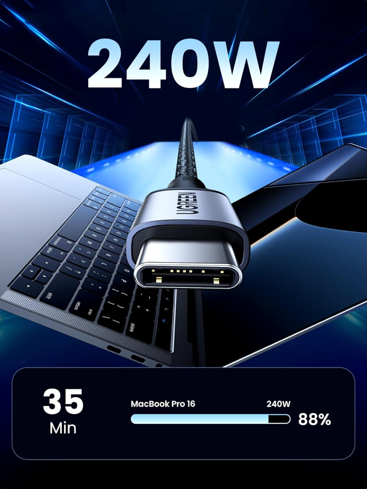 UGREEN 240W USB C to USB C Cable, Fast Charging USB C Cable