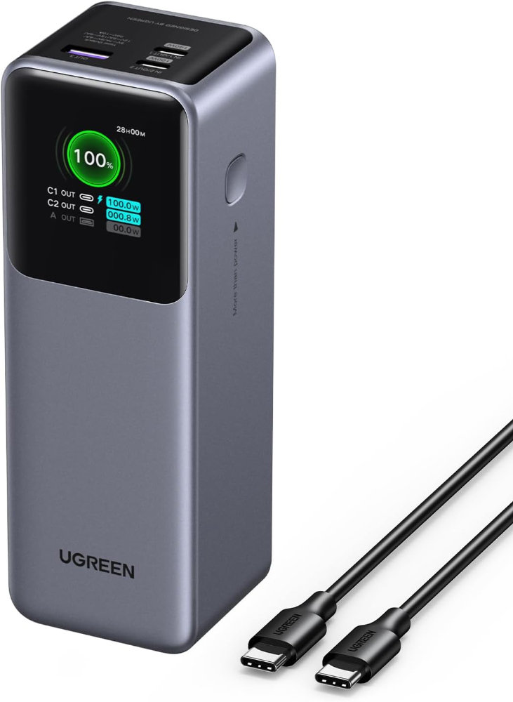 UGREEN Nexode Power Bank 25000mAh 200W PD 3.1 Laptop Portable Charger Fast Charging Smart Digital Display