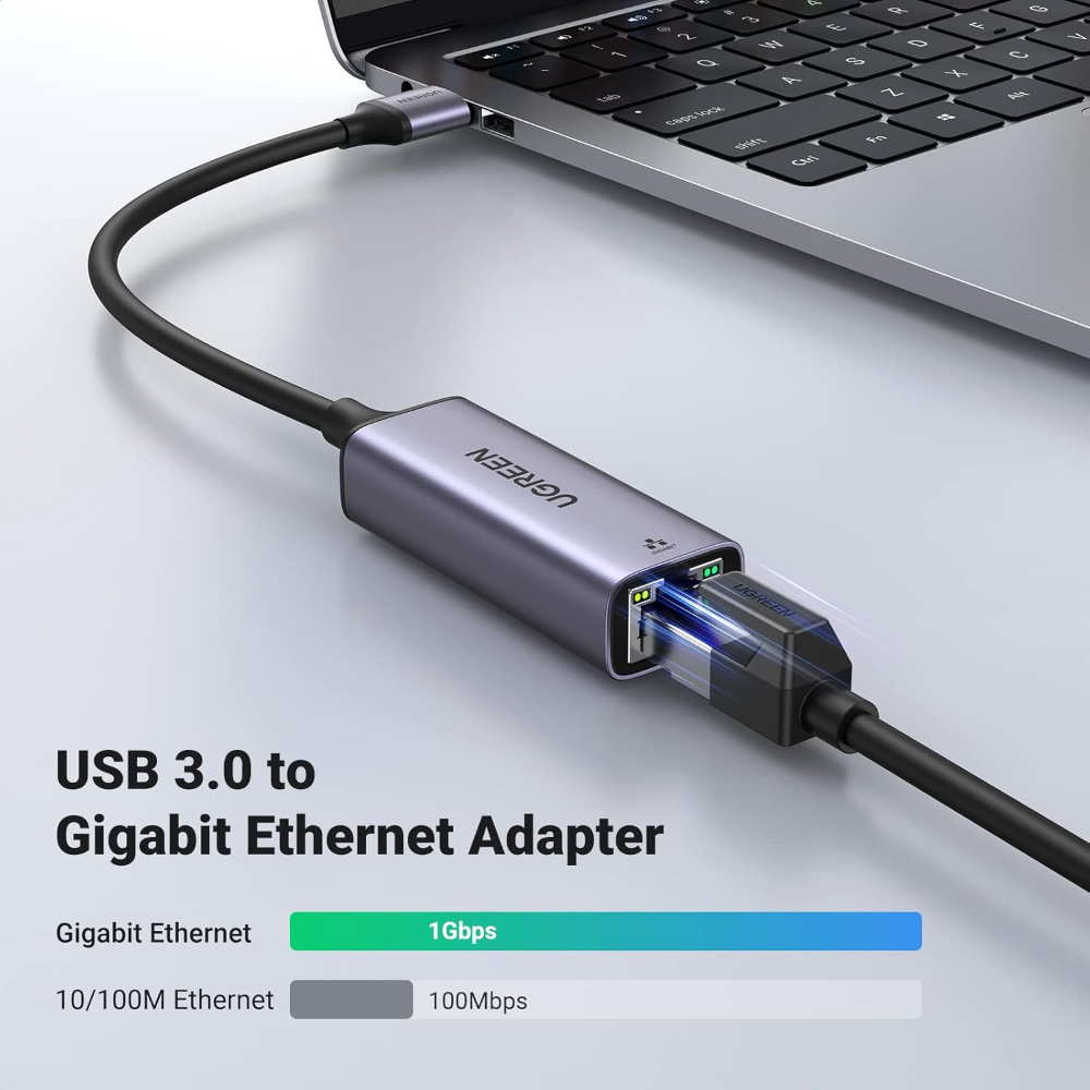 UGREEN USB to Ethernet Adapter, Plug and Play Ethernet Adapter