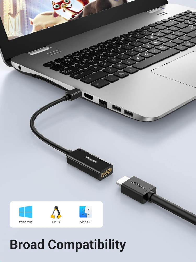 UGREEN Mini DisplayPort to HDMI Adapter Thunderbolt 2.0 4K Mini DP to HDMI Adapter Cable