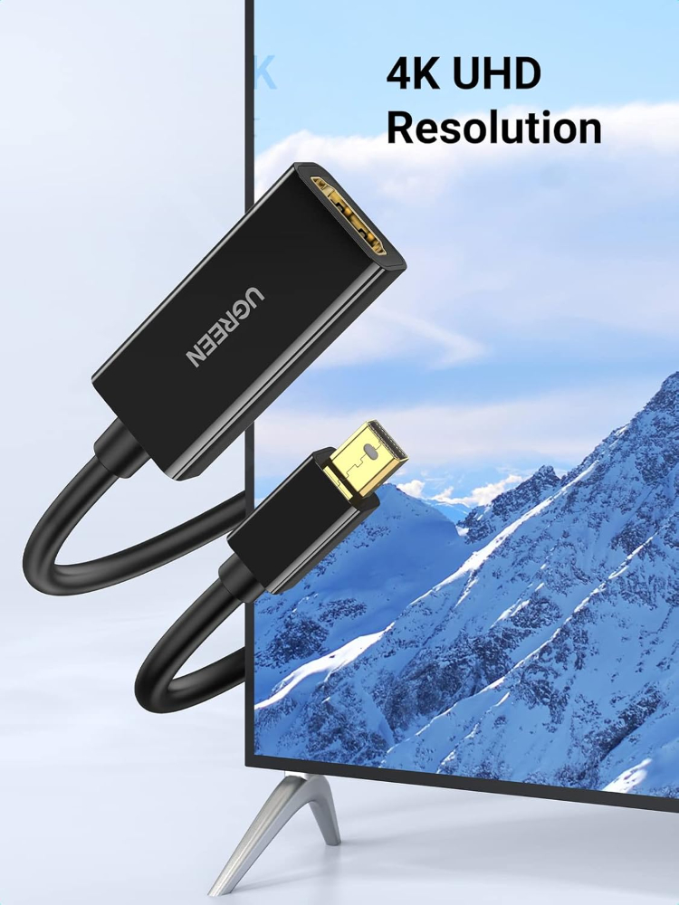 UGREEN Mini DisplayPort to HDMI Adapter Thunderbolt 2.0 4K Mini DP to HDMI Adapter Cable