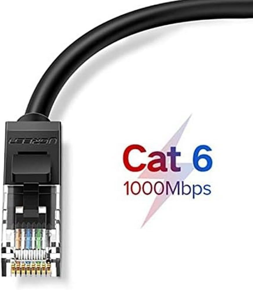 UGREEN Cat6 UTP Ethernet Cable (15m, Black)