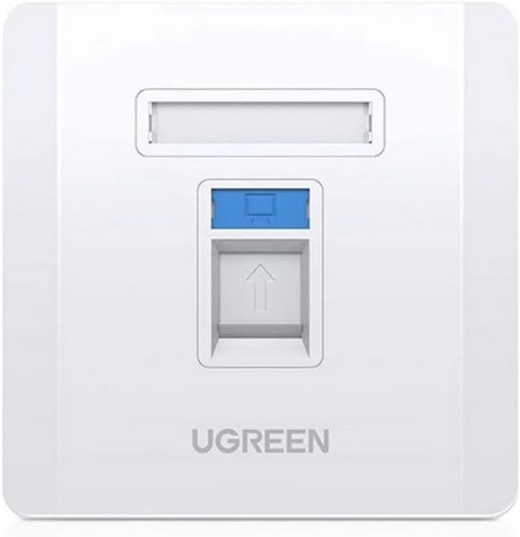 UGREEN Single-Port Wall Plate (White)