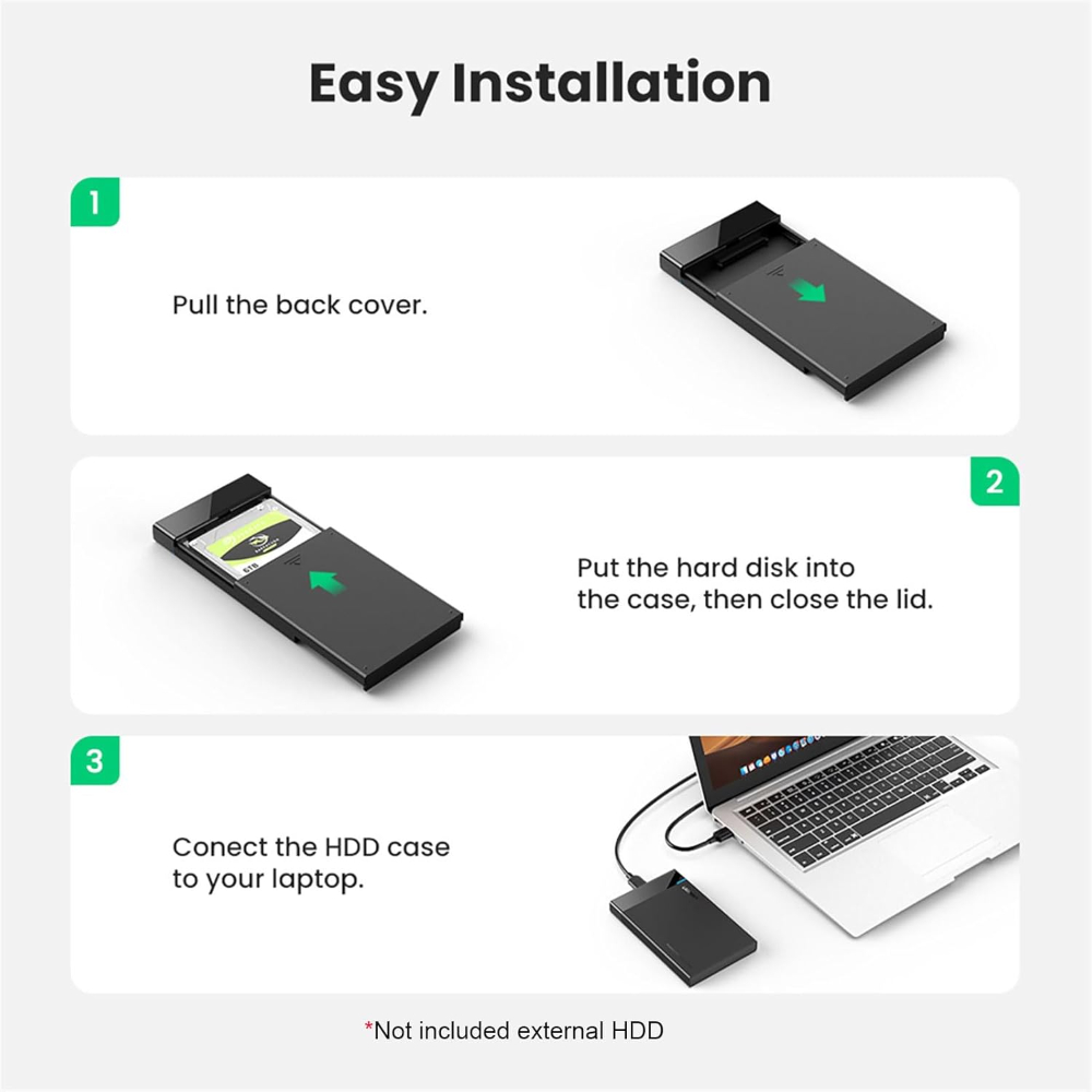 UGREEN 2.5" Hard Drive Enclosure USB 3.0