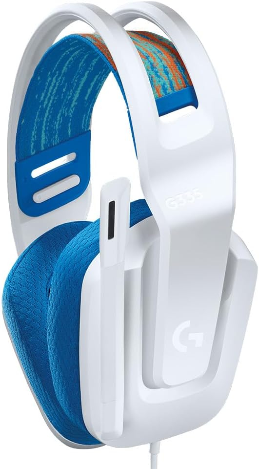 Logitech G335 Wired Gaming Headset, White