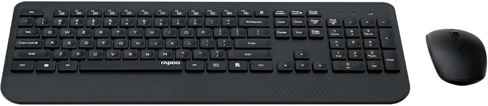 Wireless Combo Rapoo Wireless Optical Mouse & Keyboard BLACK