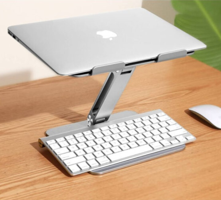 UGREEN  Full-Angle Hover Adjustable & Foldable Laptop Stand – Ergonomic Aluminum Riser with Full Tilt Adjustment for MacBook & Laptops up to 16 inch